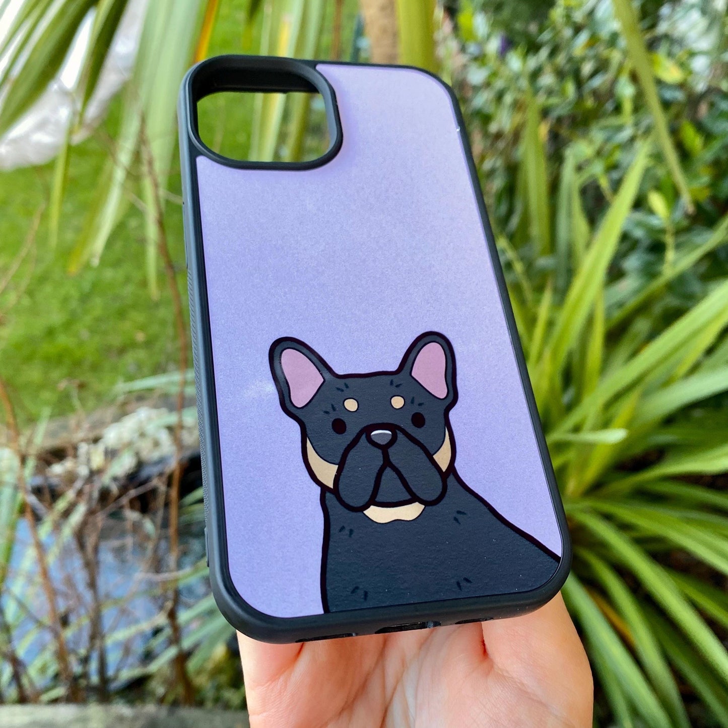 French Bulldog Cartoon Dog Breed Phone Case Personalised Pet Portrait Illustration iPhone Samsung Cover