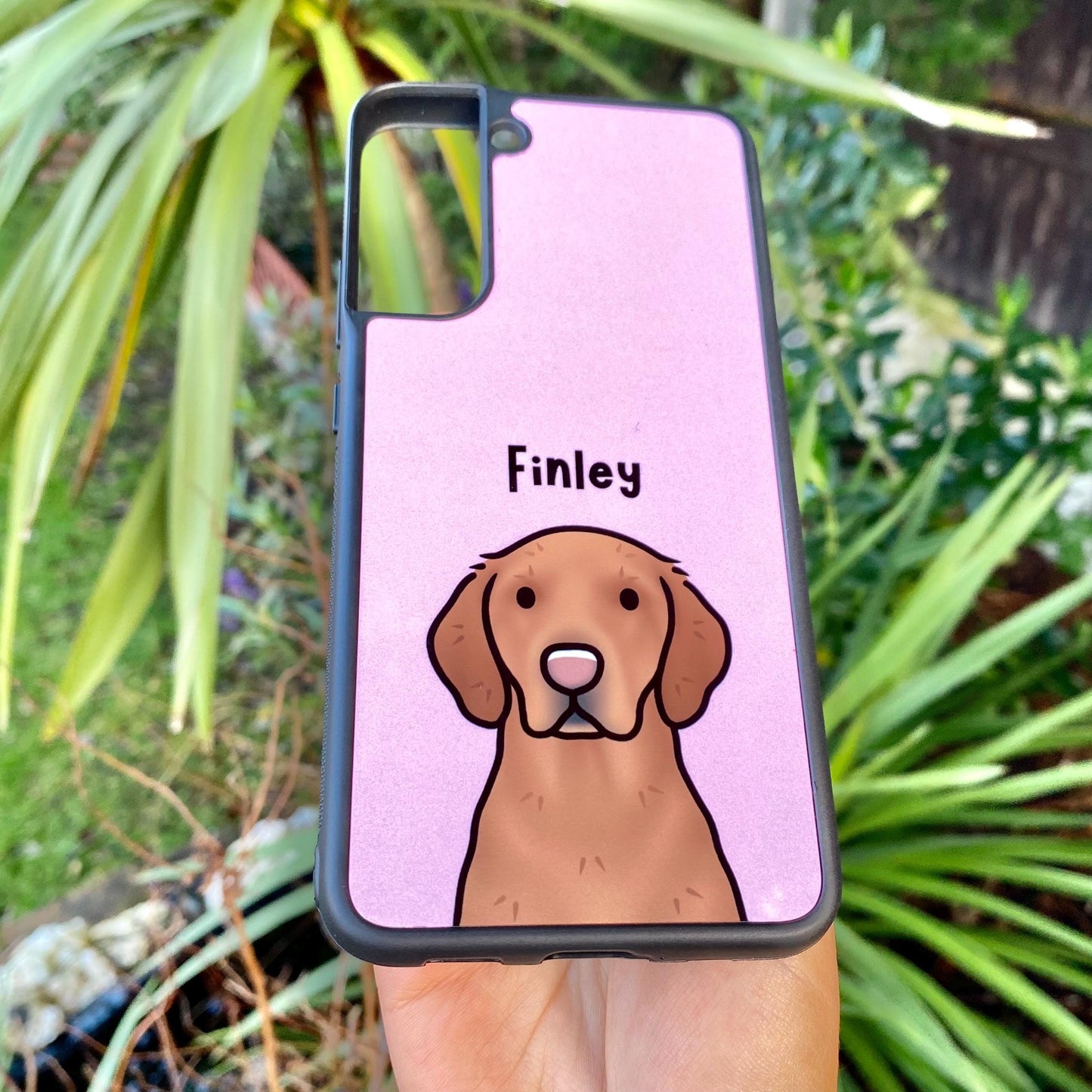 Custom Pet Phone Case Cute Cartoon Drawing Personalised Dog Portrait Illustration Colourful iPhone Samsung Cover