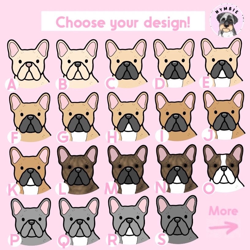 French Bulldog Cartoon Dog Breed Phone Case Personalised Pet Portrait Illustration iPhone Samsung Cover