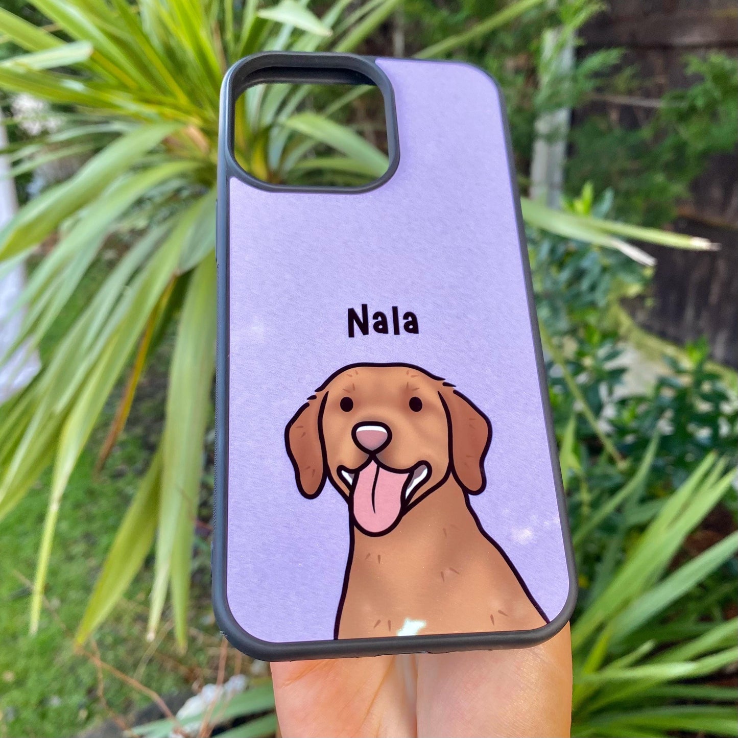 Custom Pet Phone Case Cute Cartoon Drawing Personalised Dog Portrait Illustration Colourful iPhone Samsung Cover