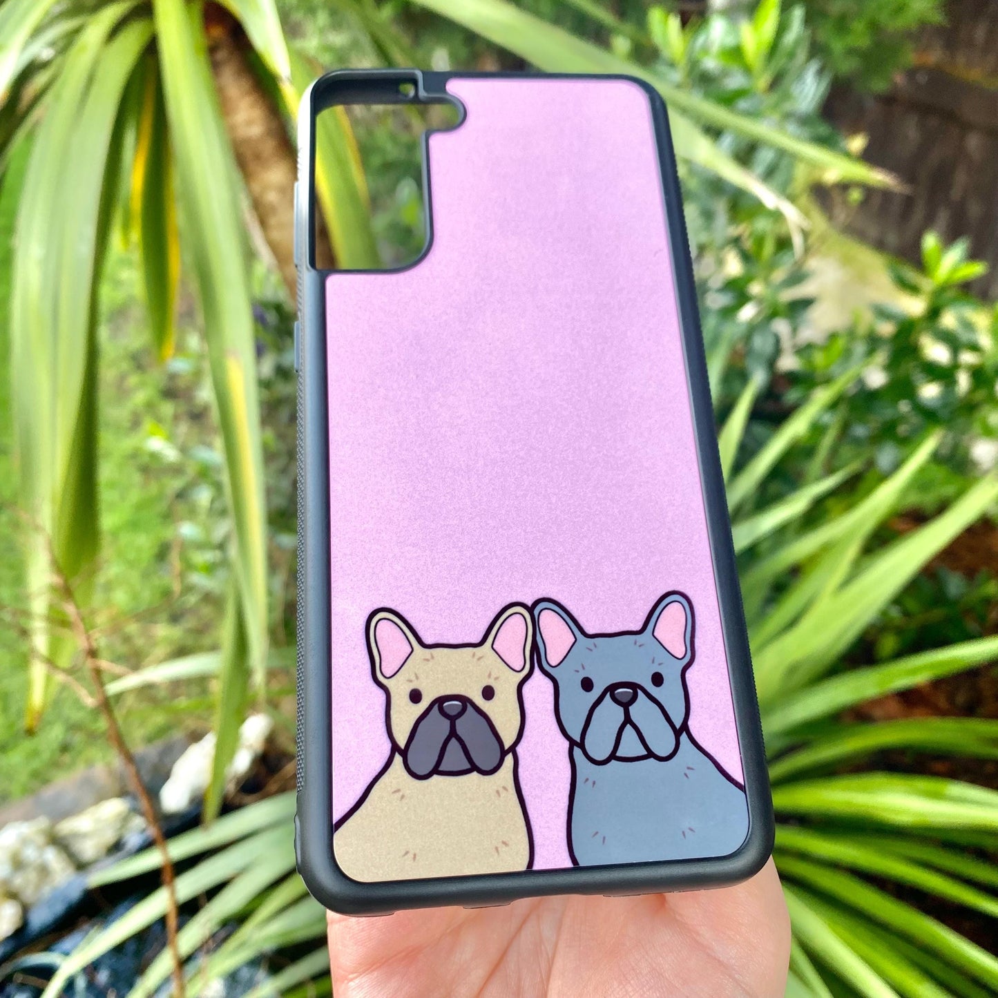 French Bulldog Cartoon Dog Breed Phone Case Personalised Pet Portrait Illustration iPhone Samsung Cover