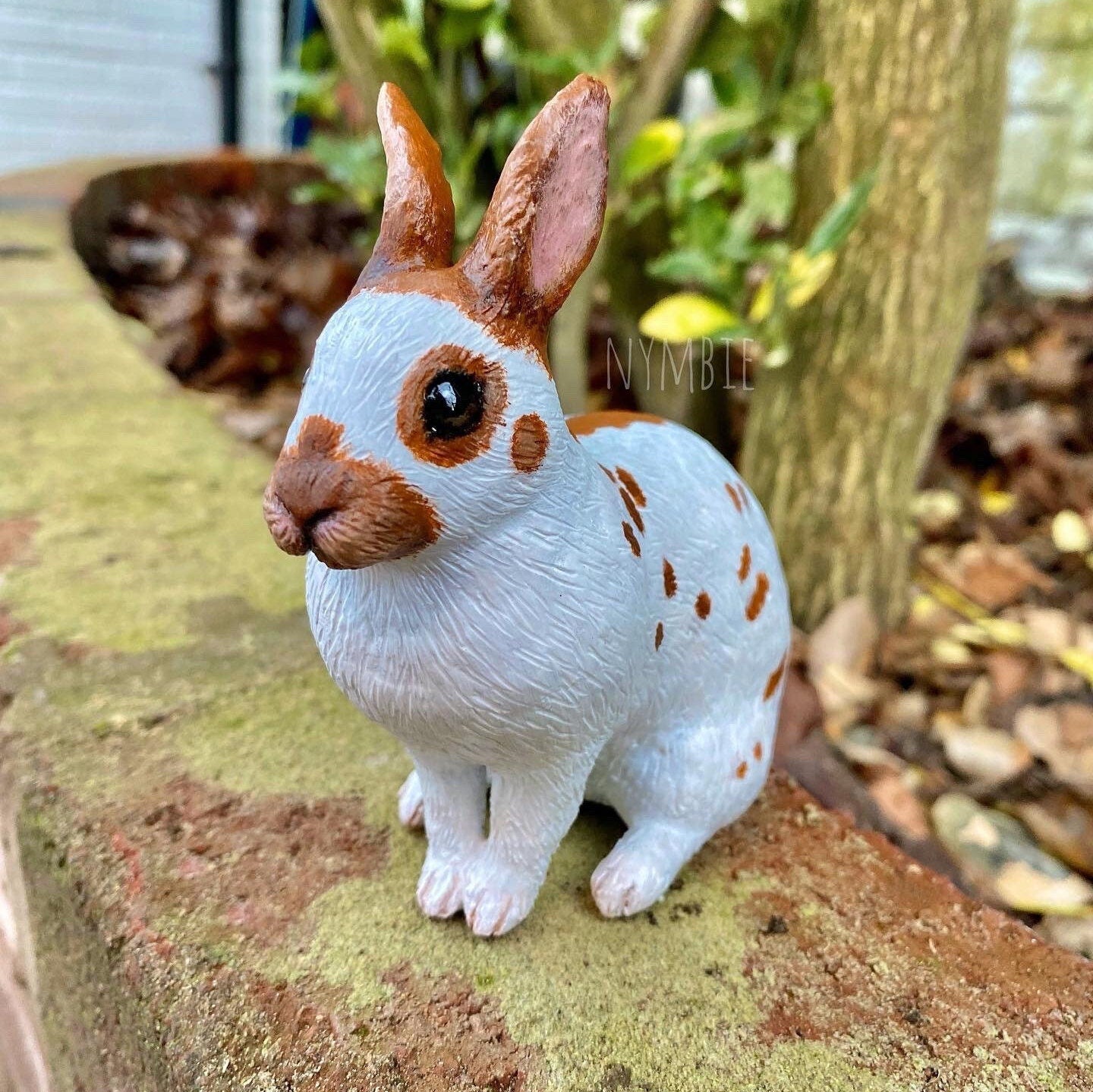 Rabbit Sculpture cute pet memorial portrait art personalised custom polymer clay sculptures