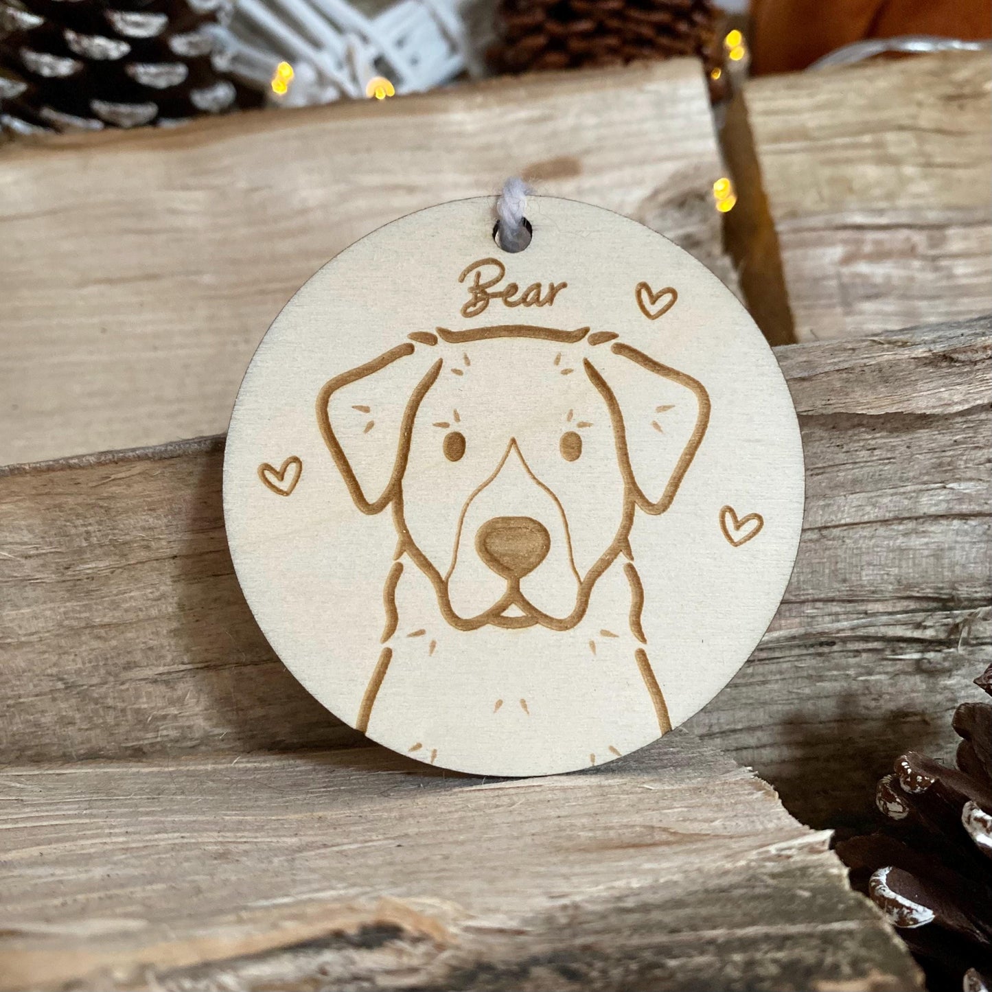 Anatolian Shepherd Dog Breed Decoration Wood Ornament Cute Personalised Illustration Portrait Christmas Bauble Wooden Decor | nymbie