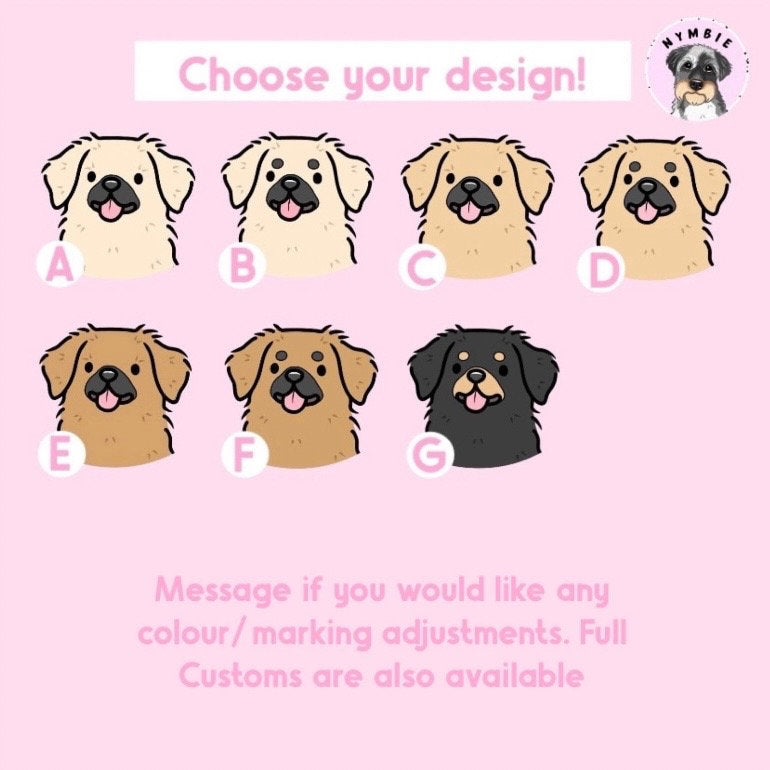 Tibetan Spaniel Cartoon Dog Breed Phone Case Personalised Pet Portrait Illustration iPhone Samsung Cover