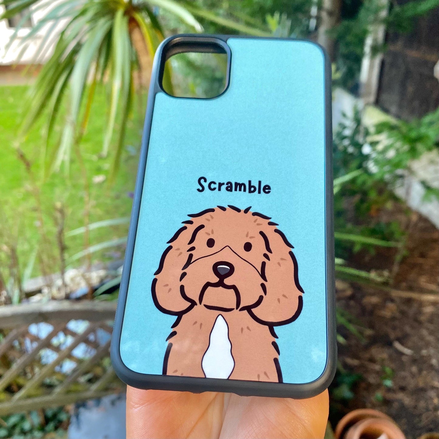 Cavapoo Cartoon Dog Breed Phone Case Personalised Pet Portrait Illustration iPhone Samsung Cover