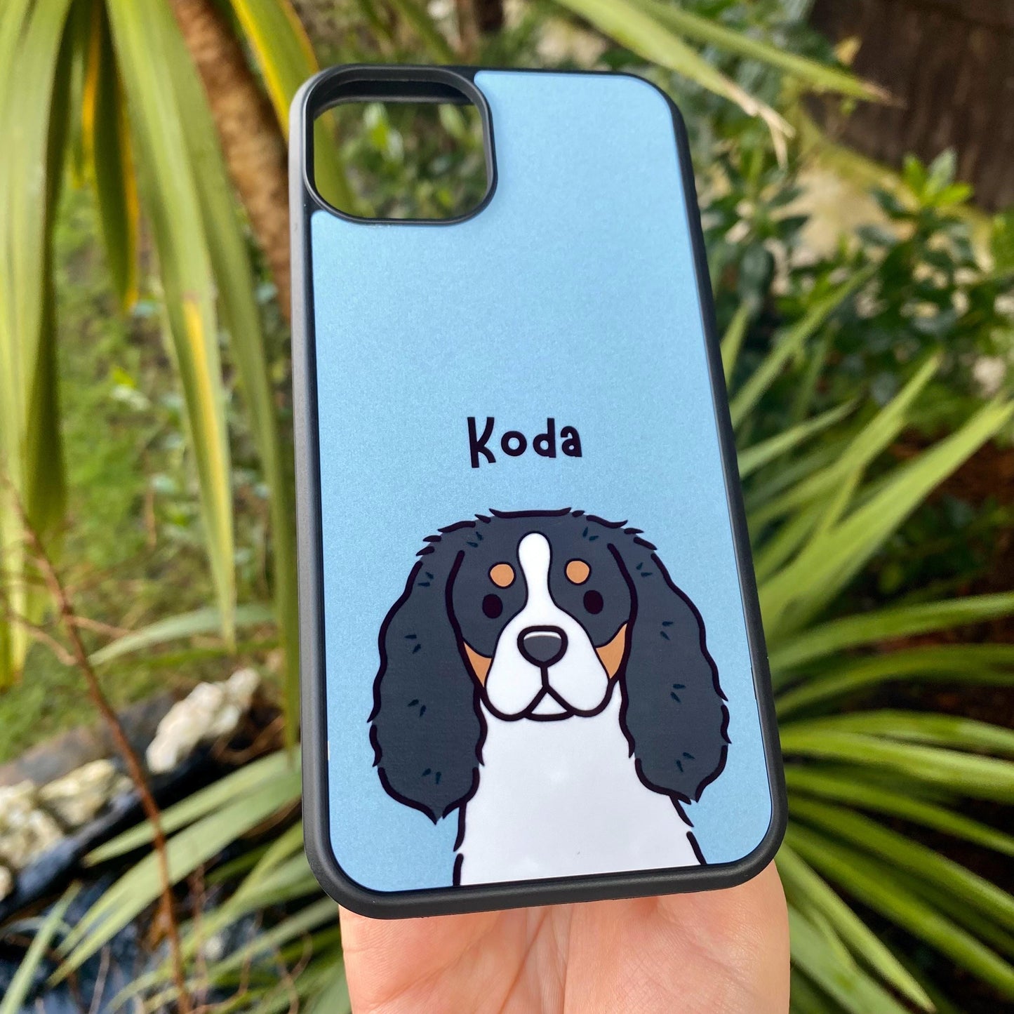 Cavalier King Charles Spaniel Cartoon Dog Breed Phone Case Personalised Pet Portrait Illustration iPhone Samsung Cover